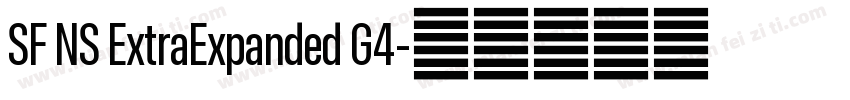 SF NS ExtraExpanded G4字体转换